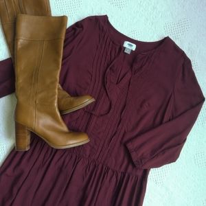 Old Navy Burgundy Dress